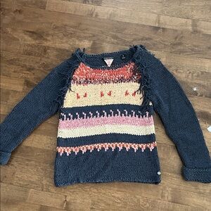 Scotch & Soda Navy and Multicolor Knit Sweater